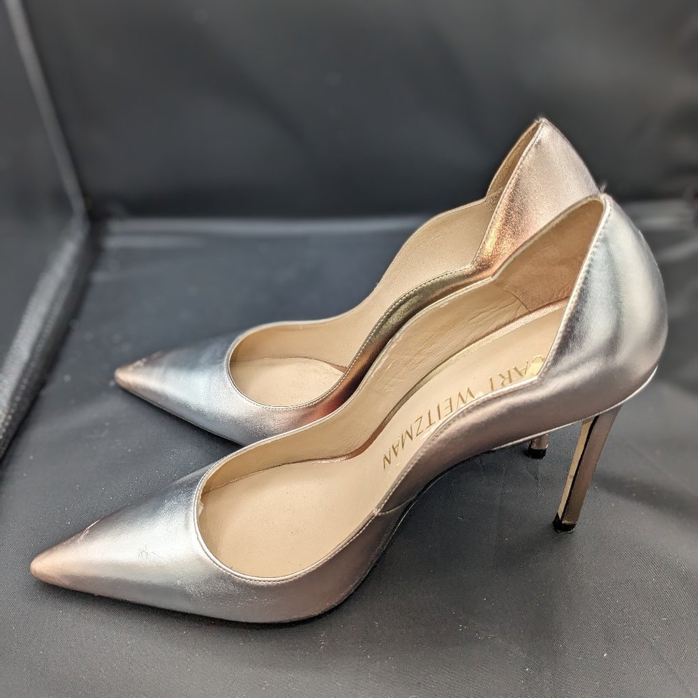 Stuart Weitzman Stuart 100 Scallop Pump Pyrite Multi